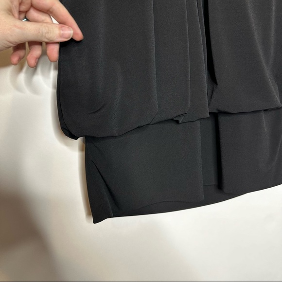 Eliza J Missy Dress Sz S 4 Black Scoop Back Polyester Rn 114244 36” long - Picture 4 of 13